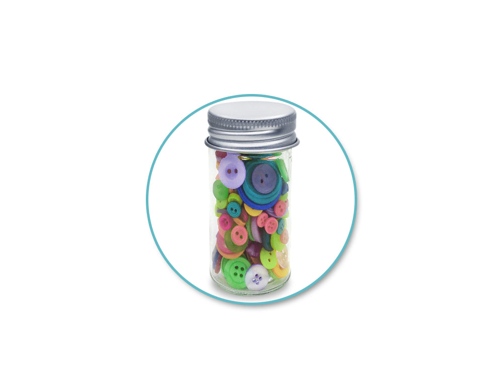 Craft Storage: 3.1x7.8cm (40ml) Plastic Cylinder 2pc w/Alum Screw-Top