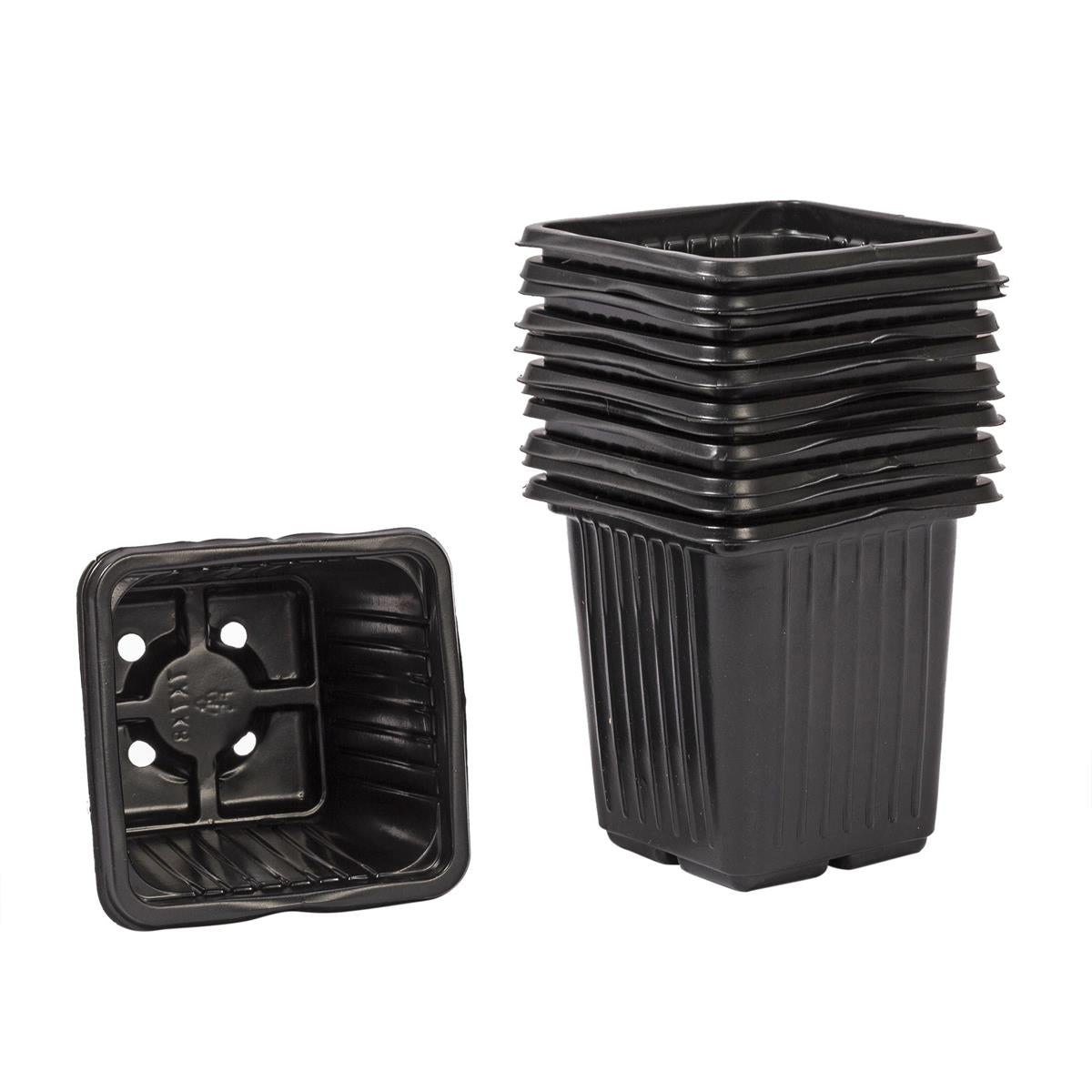 Garden E. 12pc Garden Seedling Pots , 2.75"x2.75"x3", colour label