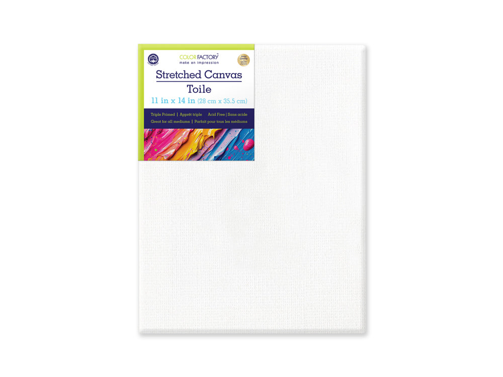 Stretch Artist Canvas: Rect. 11"x14" Primed Back-Stapled