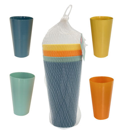CUPS 620ML-SET OF 4PCS