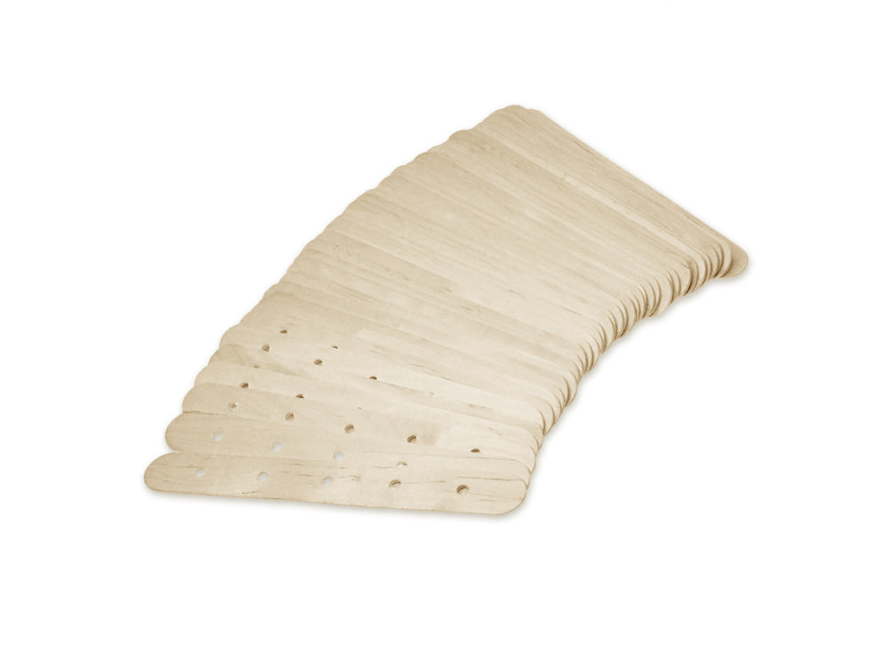 Craftwood: 6"x3/4" Jumbo Natural Craft Sticks w/Holes 40/pk A) Natural