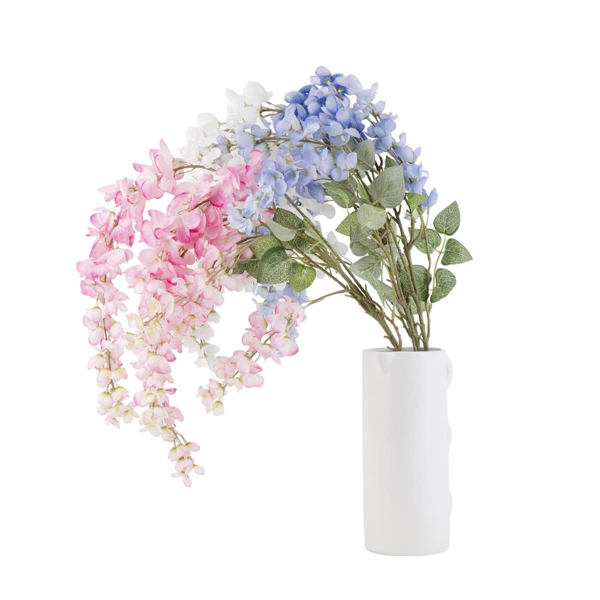 Country G. 42" Single Artificial Flower, 3 asst Colors, Label