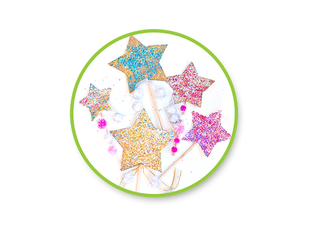 Twinkle Town: 30g Glitter Vials 6x5g Asst w/Cap B) Neon Asst