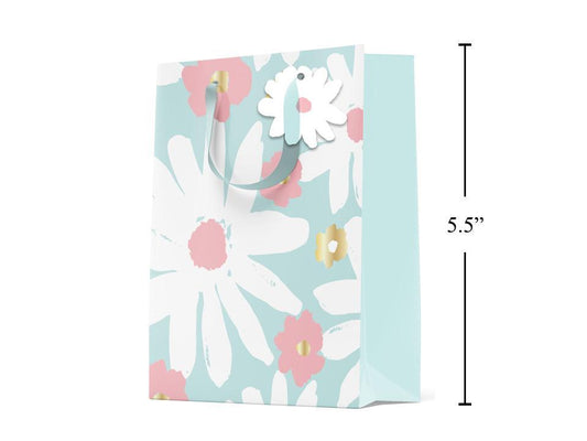 Paper T. Gift Bag, Small, Daisies, Matte/HS,