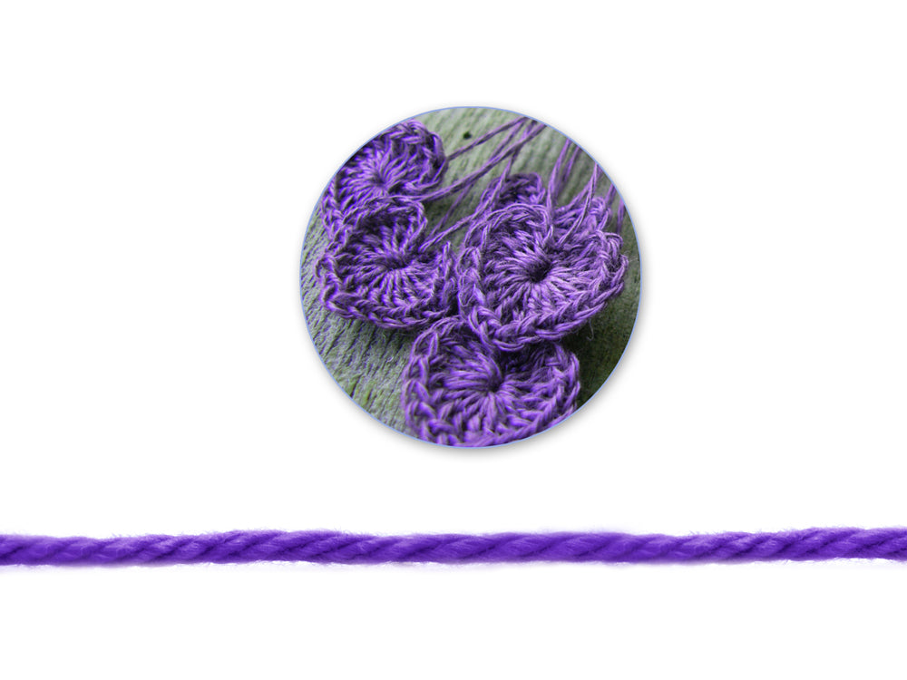 Needlecrafters: 50g Acrylic Yarn Standard Ball Dyed F) Grape Sherbert