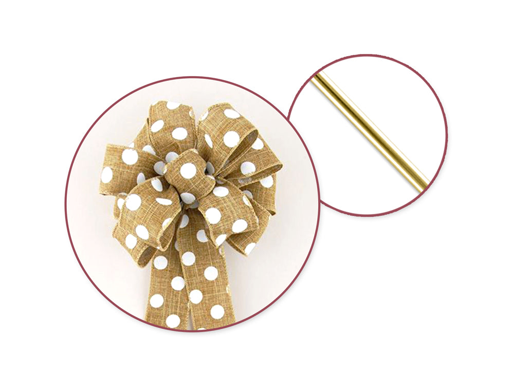 Craft Decor: 7" Bow Tying Wire Gold 26g 80/pkg