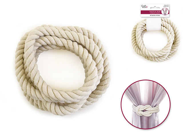 Craft Decor: Nautical Rope Cotton C) 13mm x 2.3m