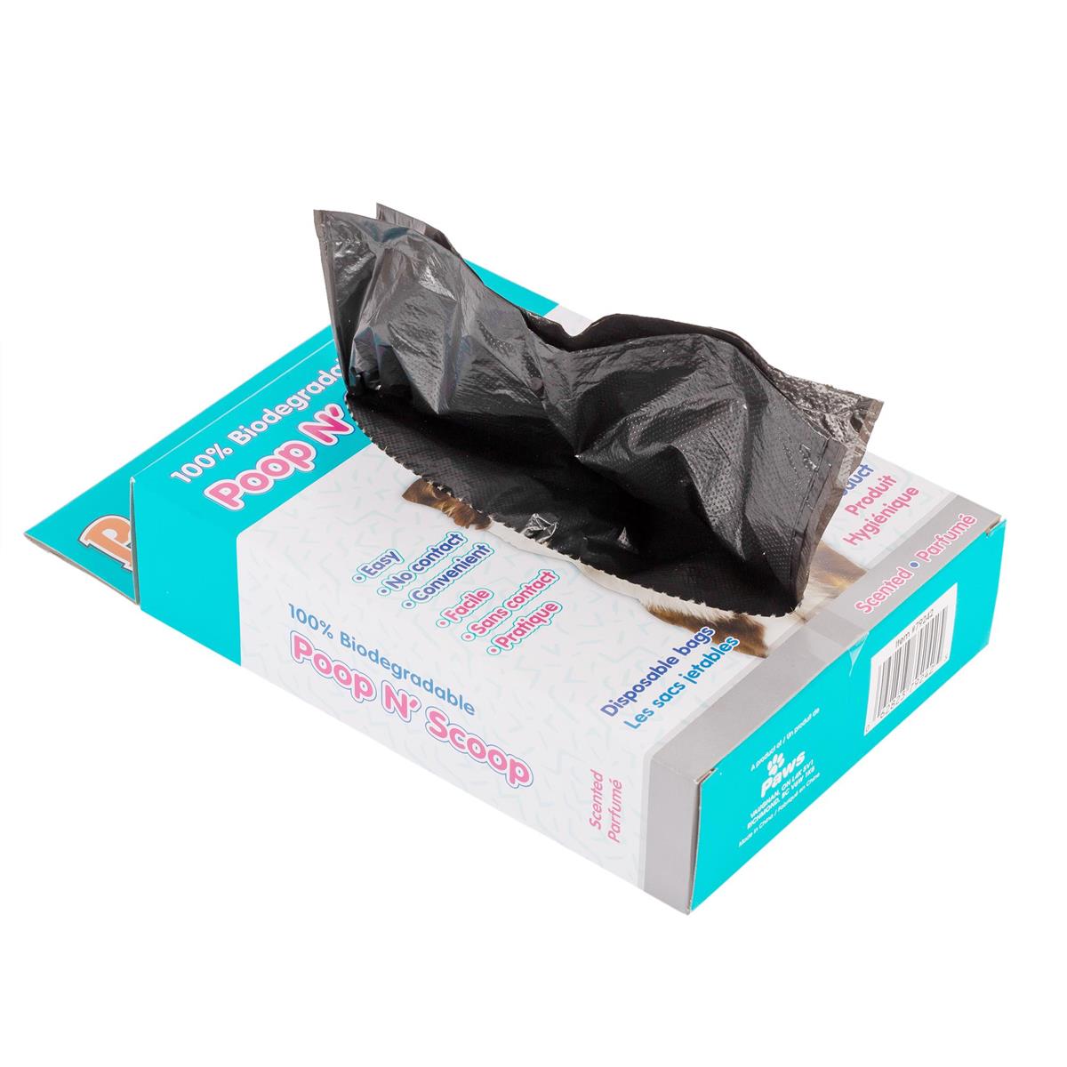 PAWS. 60-pk Biodegradable Poop Bag c/box, (CS)