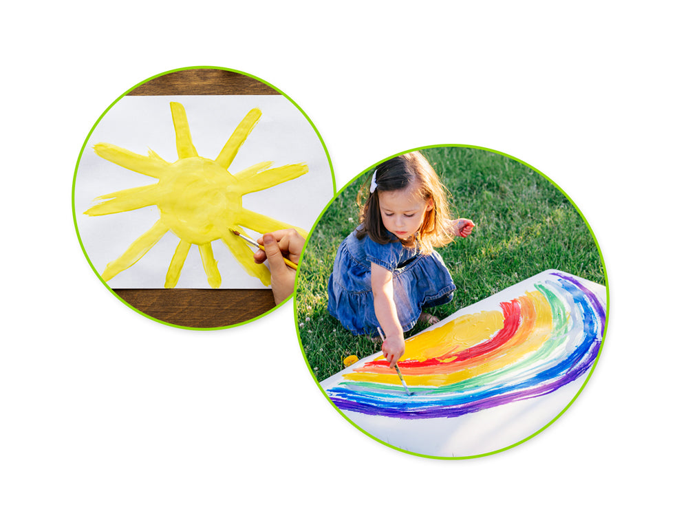 Krafty Kids Paint: 250ml Tempera (8.45oz) I) Yellow