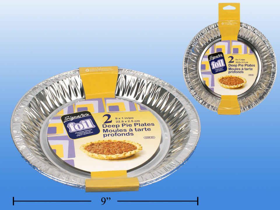 SiG.Kit 2-pc 9" Foil Deep Pie Plates, 1" Deep (9"x1")