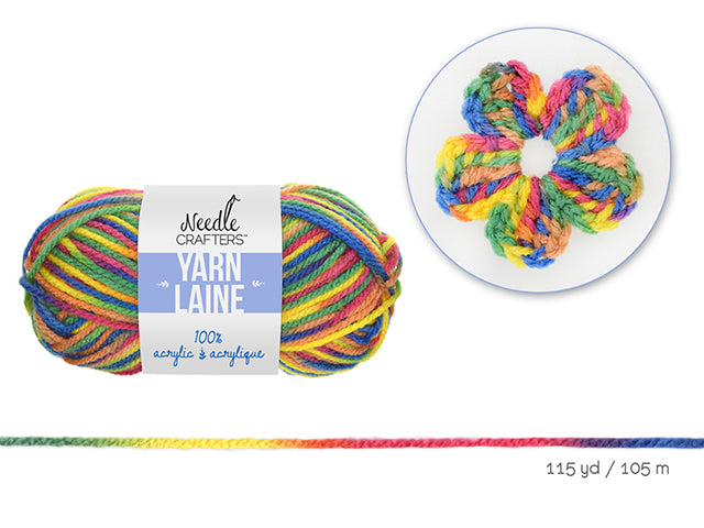 Needlecrafters: 50g Acrylic Yarn Multi-Dyed Ball N) Boho Chic