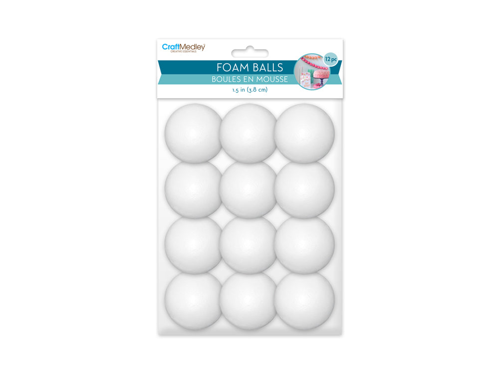 Polyfoam Ball: 1 1/2" 12/pk