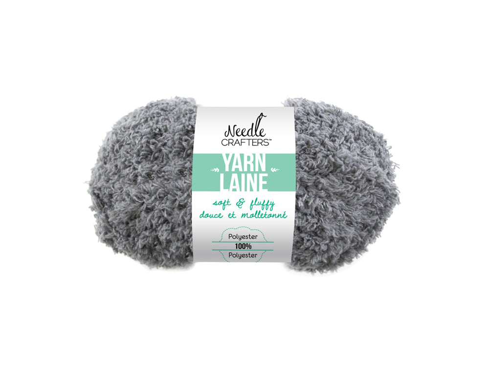 Needlecrafters: 50g Soft'n'Fluffy Yarn E) Grey