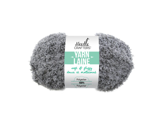 Needlecrafters: 50g Soft'n'Fluffy Yarn E) Grey