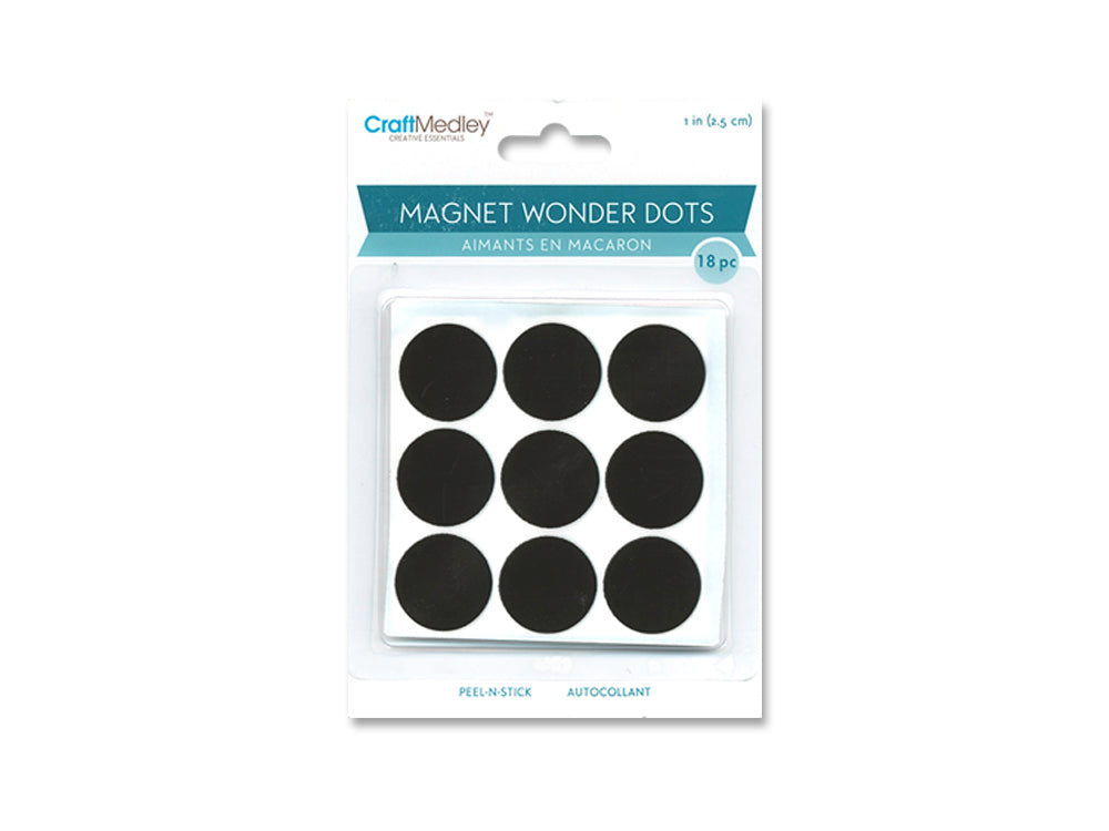Magnet Wonder Dots: 1" Peel-n-Stick x18