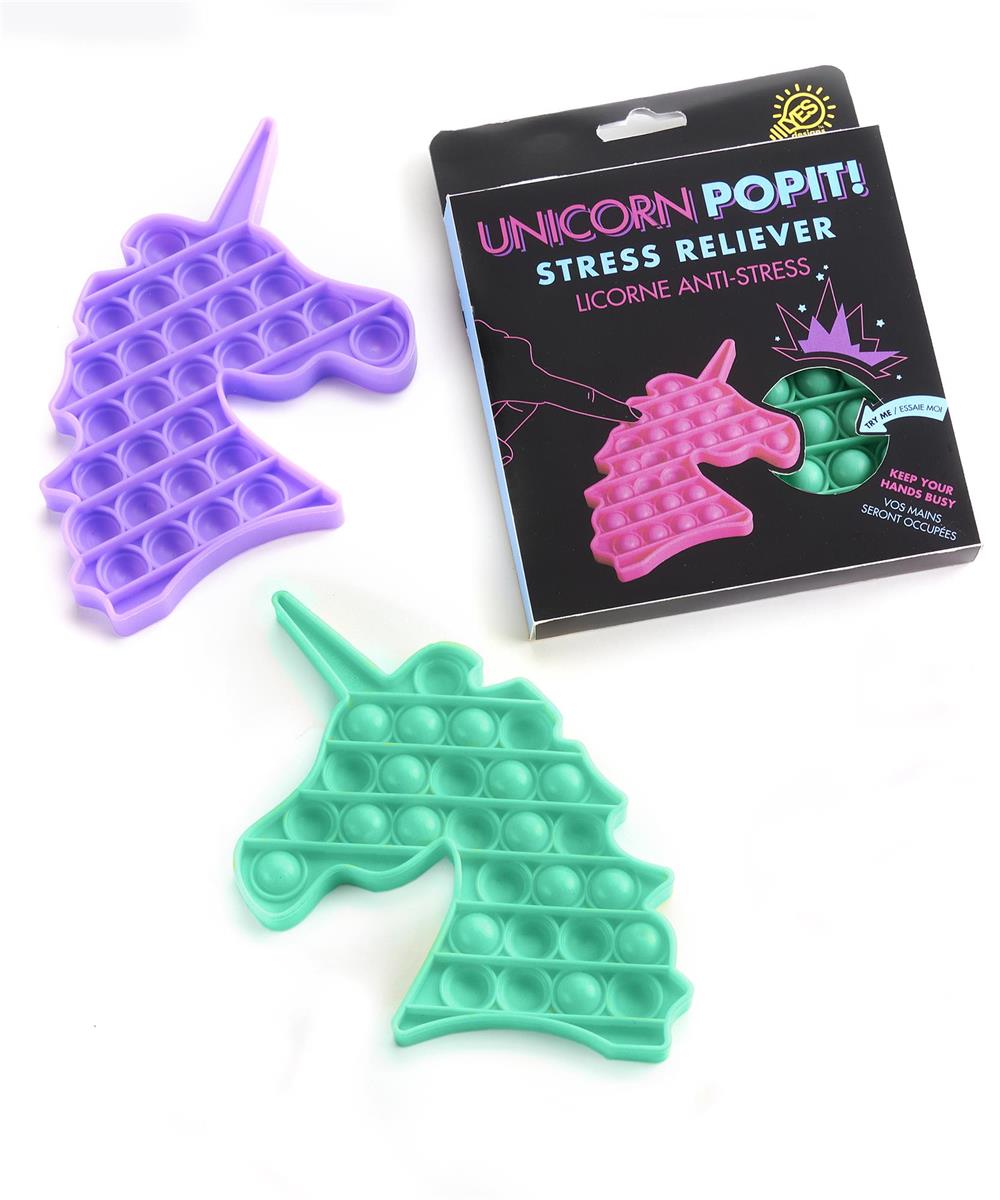 Slcn Unicorn Stress Reliever, 6 Asst, L:9.6"xH:5.12"xW:0.59"