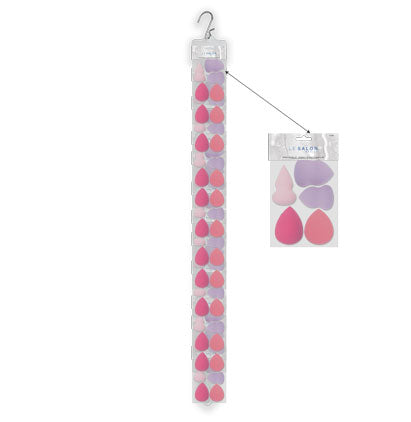 MAKEUP SPONGE SET - 5 PCS PURPLE/PINK/RED 12PCS P