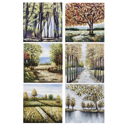 CANVAS-60X60CM-TREES 60x60x2.3