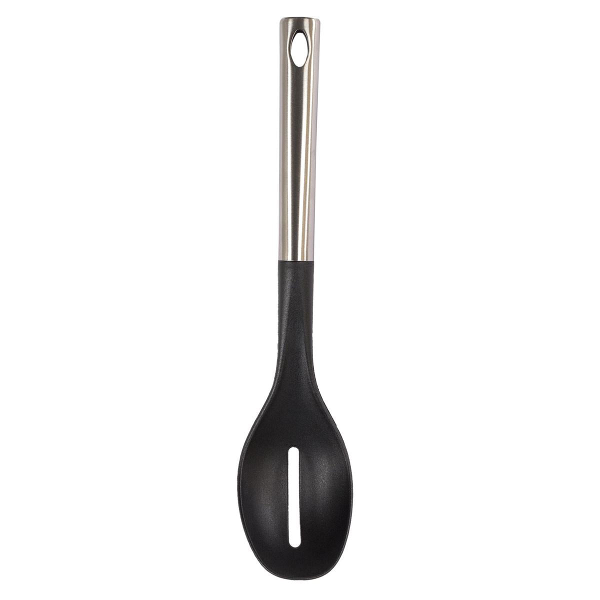 L.Gourmet 13"L Nylon Slotted Spoon w/ SS Handle, t.o.c. (HZ)