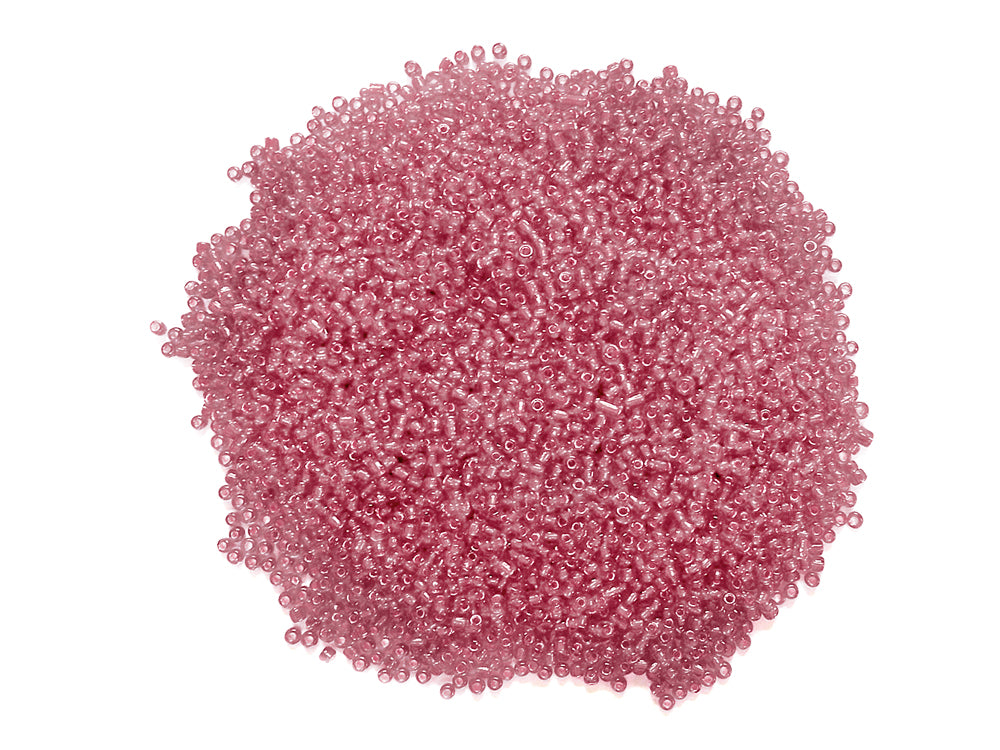 Glass Seed Beads: 12/0 Silverlined 60Gms P) Pink