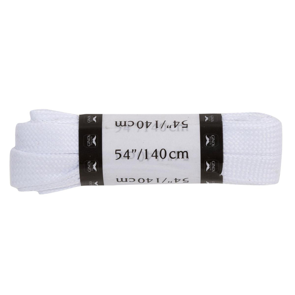 Gino's 54" Sport Laces, White, B/C