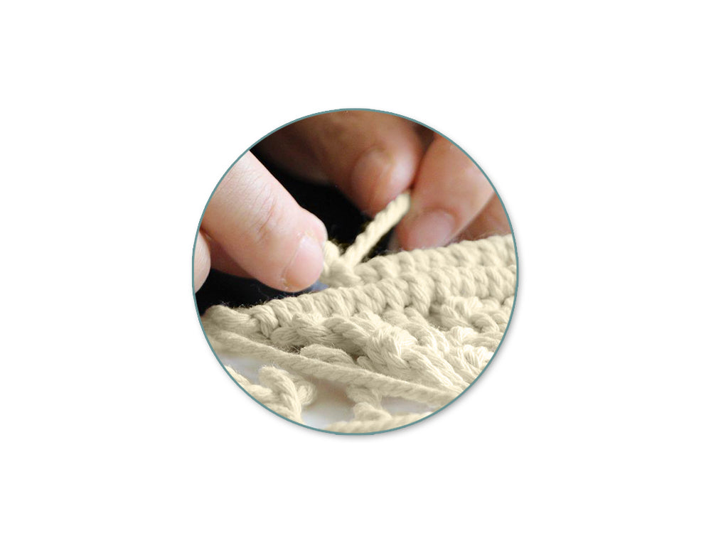 Craft Decor: DIY Macramé Planter Hanger Kit w/Wood Dowel A) Ecru