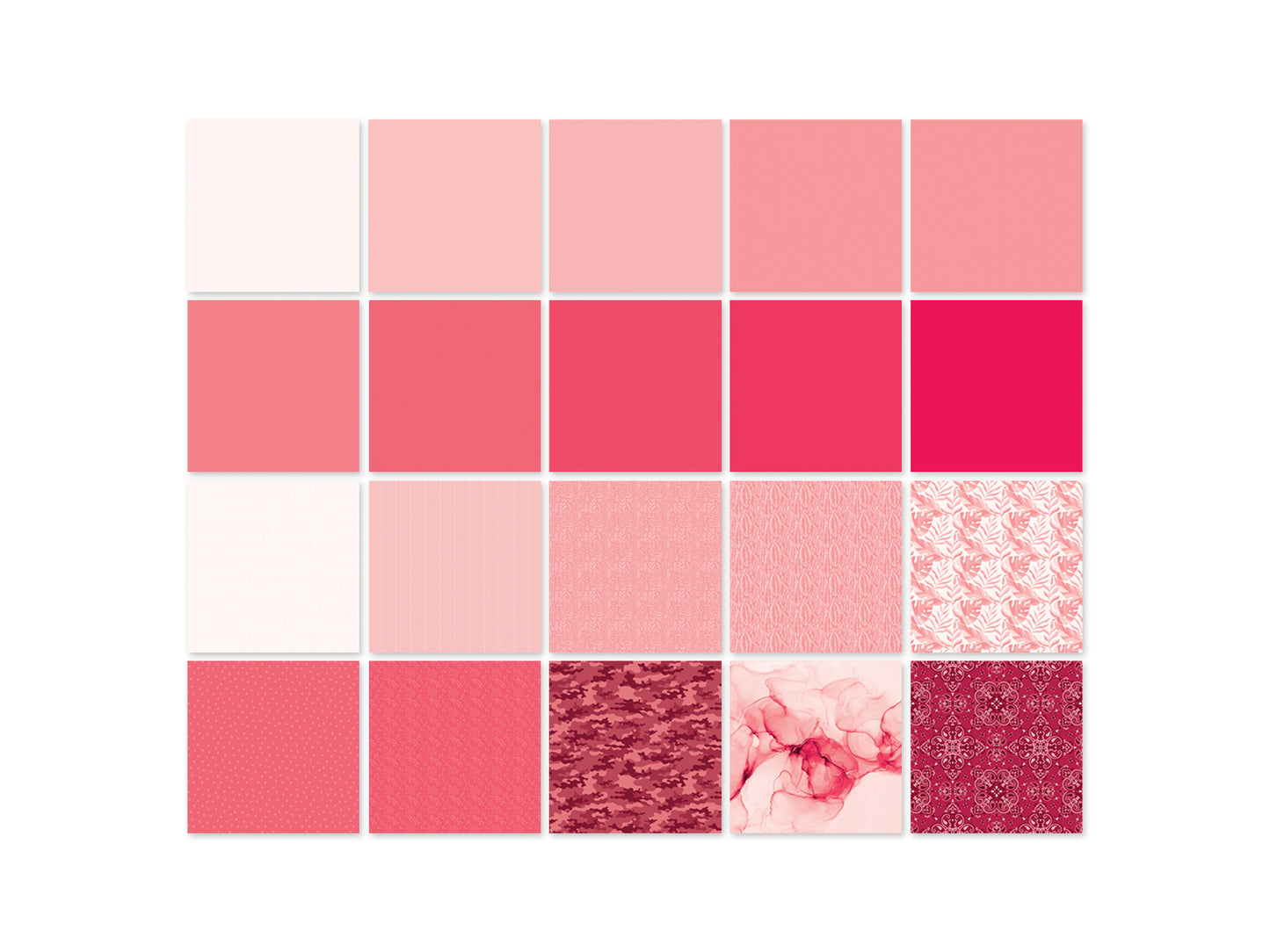 Paper Pad: 4"x4" Color Theme Stack Pad x100 5eax20styles 100GSM A) Pink