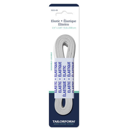 1/4' KNIT ELASTIC WHITE