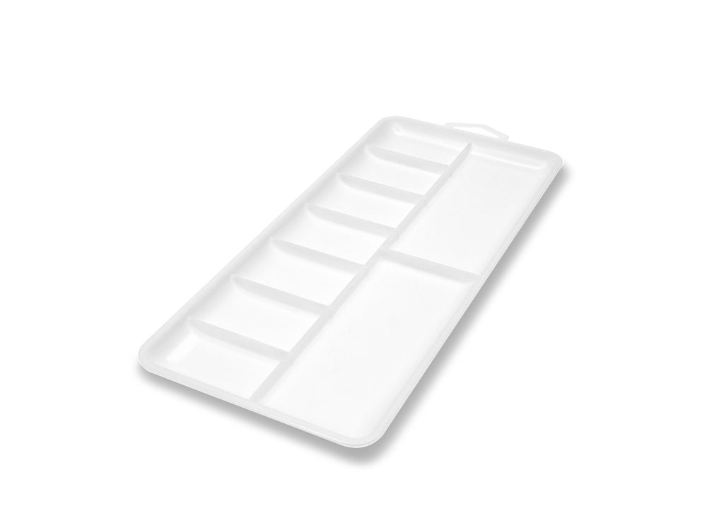 Color Factory Paint Palette: 7.13"x3.37" Plastic Rectangular 9-Well