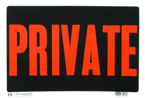 Private Sign