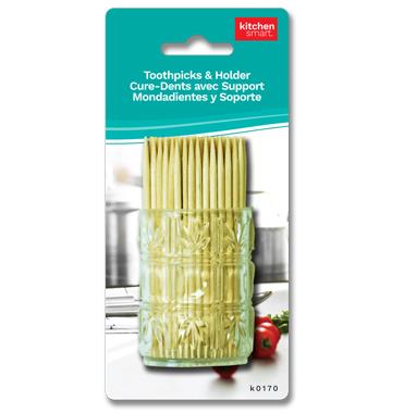 TOOTHPICKS AND HOLDER