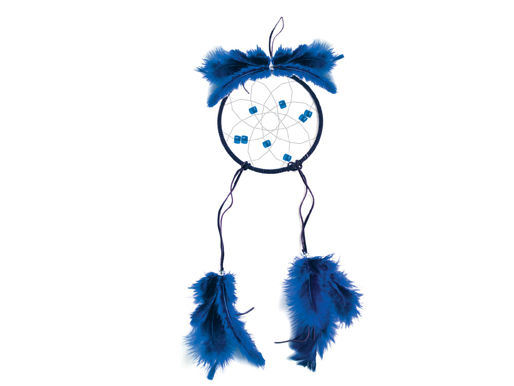 Craft Medley Kit: DIY 16.8"x4.8" Dream Catcher Kit A) Indigo Blue