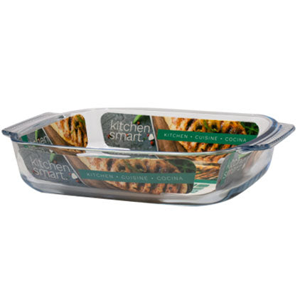 GLASS BAKING DISH-HANDLES-2L
