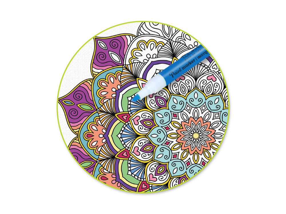 Color Factory: 9.8"x11.8" Canvas Pad w/Design Outlines 10Sheet Asst B) Abstract Art