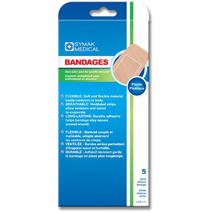 BANDAGES - PLASTIC, 5PCS EXTRA LARGE
