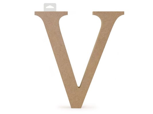 Wood Letters: 5 1/8" MDF Standing V