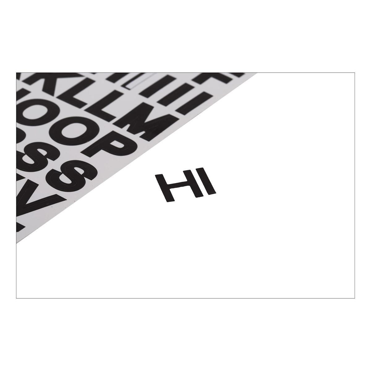 O.WKs. 10 Sheets Alphabet Labels, Bold, pbh