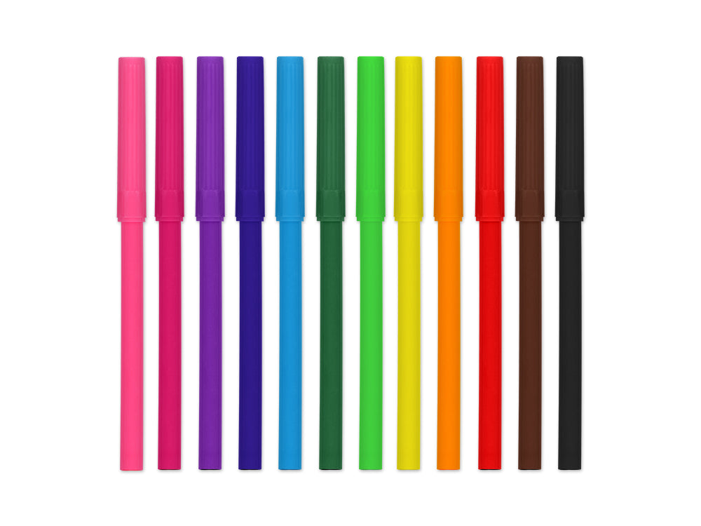 Color Factory Tool: Fine Point Markers x12 'Living In Color' 0.2mm