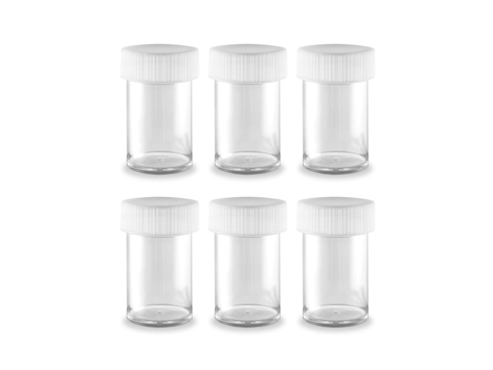 Craft/Bead Storage: 20g (0.7 oz) Screw-Top Cups x6