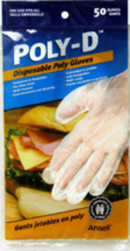 Gloves Disposable 50Pk POLY