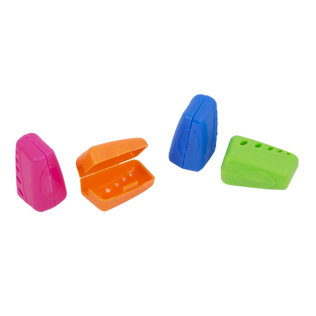 Bodico, 4-pc Toothbrush Travel Caps b/c