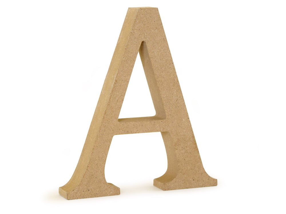 Wood Letters: 5 1/8" MDF Standing A