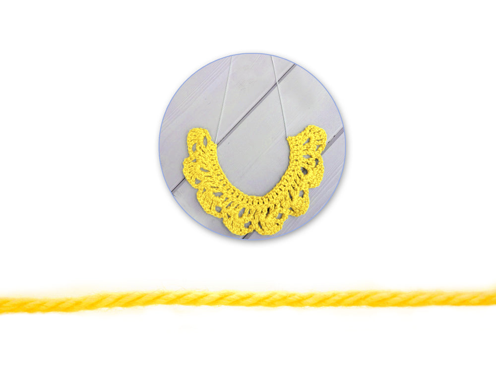 Needlecrafters: 50g Acrylic Yarn Standard Ball Dyed R) Sunny Yellow