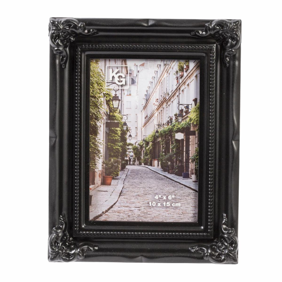 KG Georgia Black Frame 4X6" Glass Cover ( LD S5 )