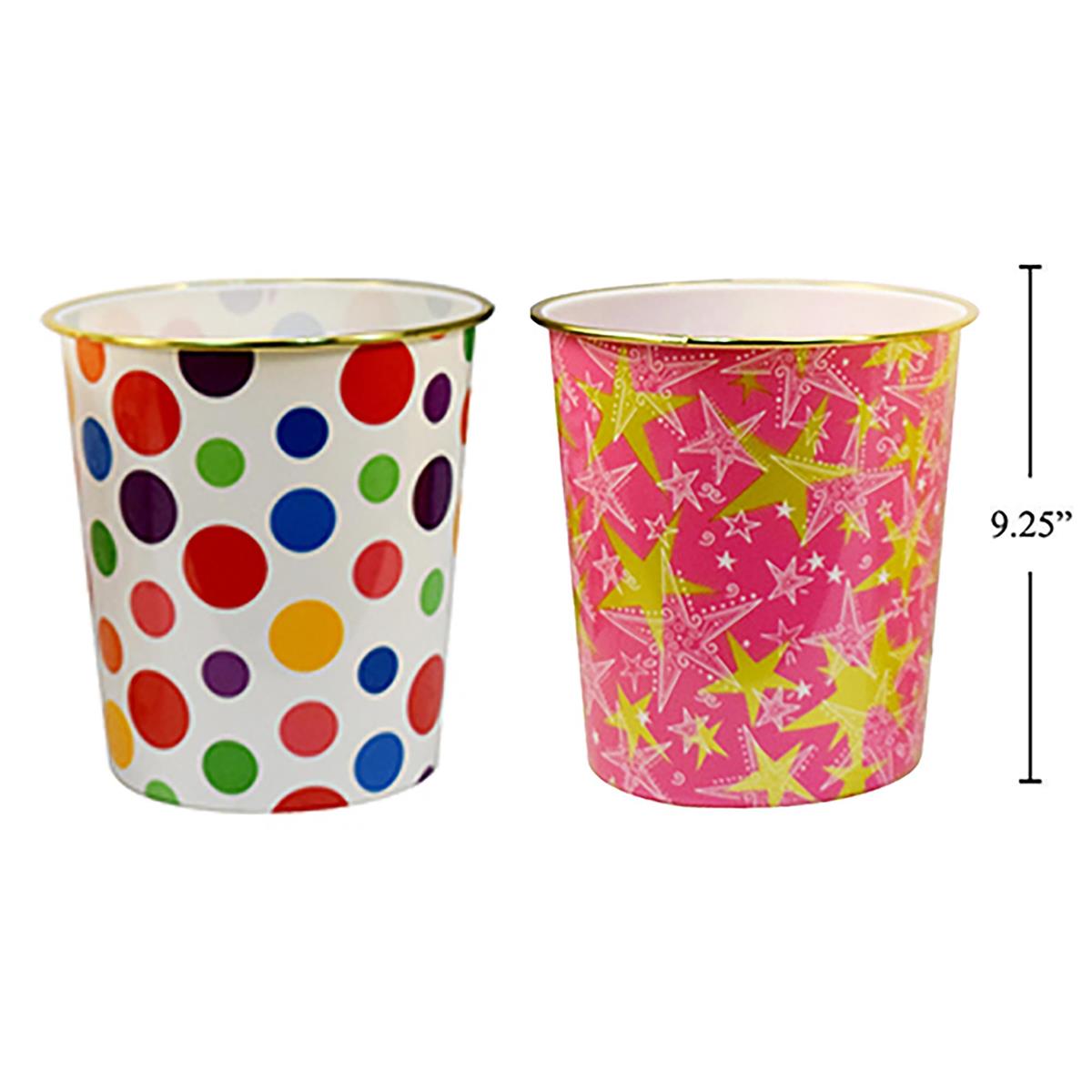 H.E., Fashion Printed Waste Bin, 2 Styles, label