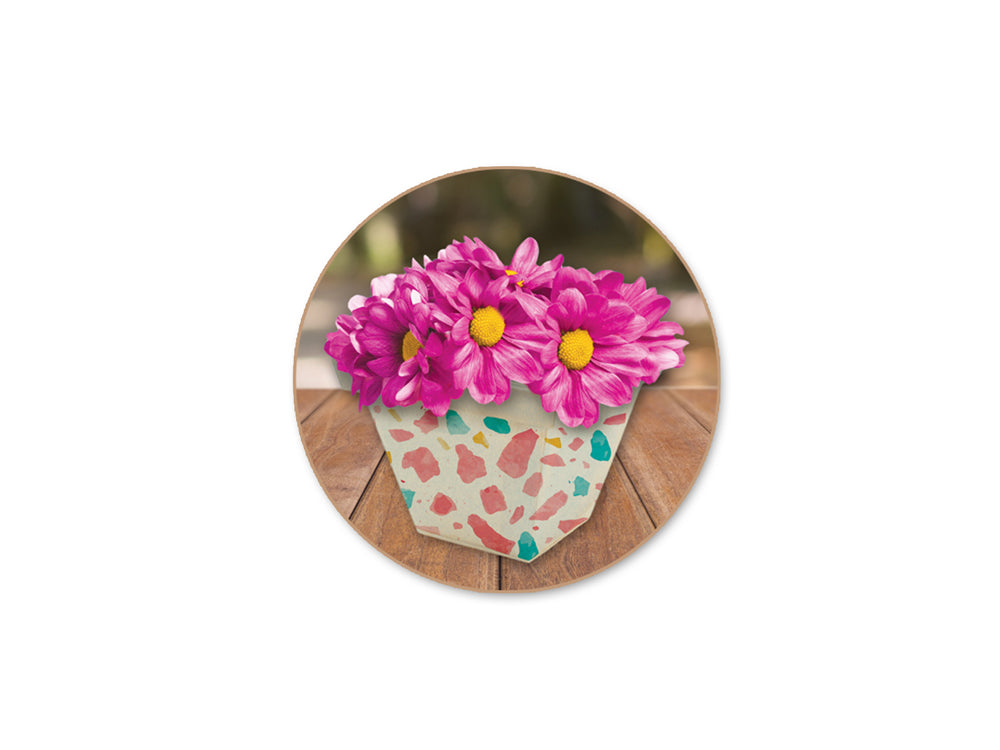 Wood Craft: 3"x2.4" Mini Square Flower Pot