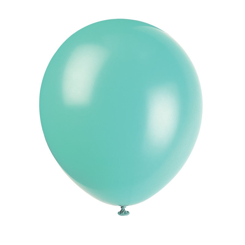 Helium filled - 12" Latex Balloons - Seafoam Aqua