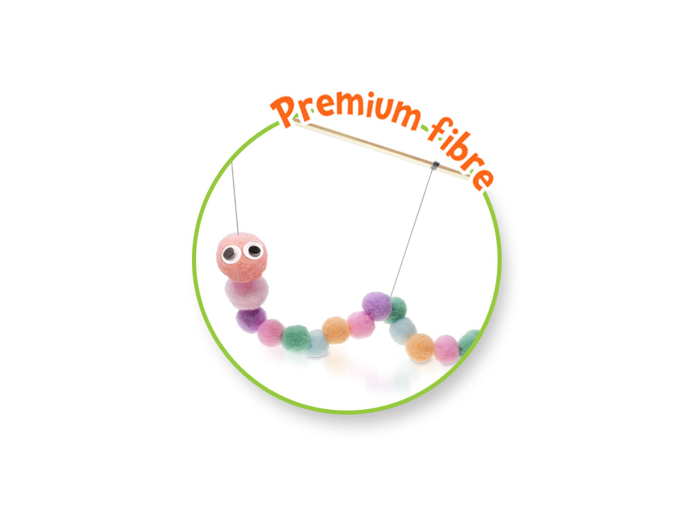 Krafty Kids: Soft-Poms x48 Asst Colors 3 Asst Sizes B) Pastels