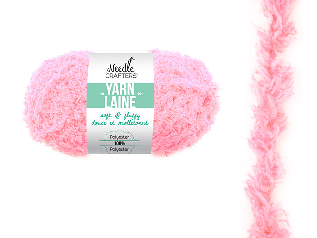 Needlecrafters: 50g Soft'n'Fluffy Yarn U) Baby Pink