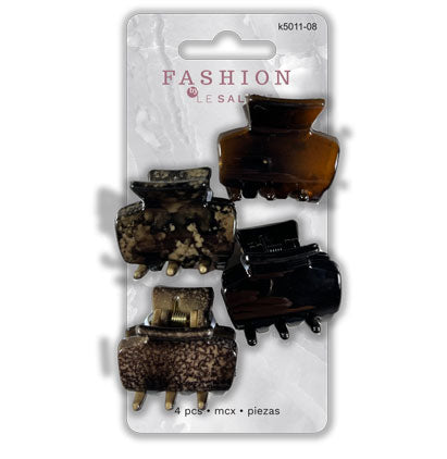 HAIR CLIPS - 4 PCS 8.5*14CM